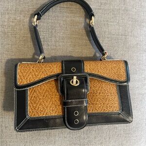 Maxx NY Black and Tan Women's Handbag